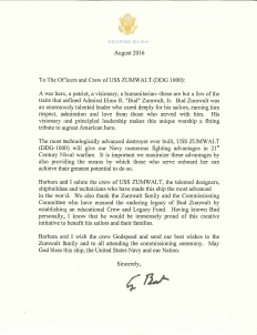 George Bush Letter